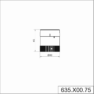 Élément ronfleur continu/pulsé 2 sons 85dB 24VAC/DC IP66 Ø40mm GRIS-Lire la description
