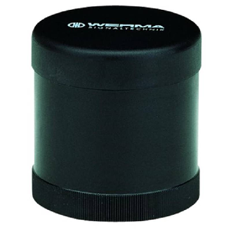 Élément ronfleur continu/pulsé 85dB 24VAC/DC IP65 Ø70mm NOIR-Lire la description