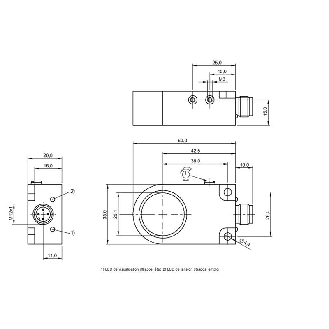 DPI Annulaire Ø=25mm PNP NO Pot. 60x35x20mm Plast. 10-30Vdc / M12 4P-Lire la description