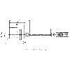 Tête de lecture/ecriture BF (70/455 kHz) Ø30x70 mm, M12+C1m PU
