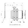 DPC HT M30 (AMPLI) P1-20mm non noyé -180...250 °C / Connect. spécial