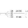 Int.de séc. magnétique codé M30 (sans act.) Led 1NF, C3m