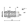 DPC M30 PNP NO+NF P20mm noyé Pot. 10-55Vdc / Câble 3m