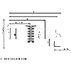 Tête de lecture/ecriture BF (70/455 kHz) Ø18x86,5mm, M12 4P