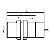 DPC M30 PNP NO+NF P25mm noyé 70(55)mm PTFE / Câble 2m