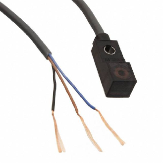 DPI Rect. PNP NF P2,5mm non noyé 23x8x8mm Radial / Câble 5m-Lire la description