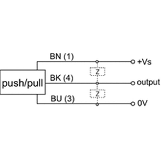 Détecteur à effet hall M12 PushPull P1,8mm lg50(40)mm / Câble 2m-Lire la description