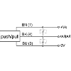 Détecteur à effet hall M12 PushPull P1,8mm lg50(40)mm / Câble 2m