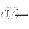 DPI M05 PNP NO P1,5mm noyé IO-Link lg18mm Inox 10-30Vdc / Câble 2m