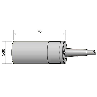 DPC D30 PNP NO P25mm non noyé PPO 10-35Vdc / Câble 2m PVC-Lire la description
