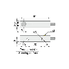 DPI Rect. NPN NF P2mm noyé 8x8x40mm 6-30Vdc / Câble 2m PVC