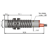 DPC M18 PNP NO+NF P10mm non noyé 10-40Vdc / Câble 5m PVC