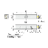 DPI Rect. PNP NF P2mm noyé 8x8x40mm 6-30Vdc / M08 3P