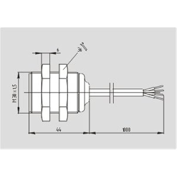 Int.de séc. magnétique codé M30 (sans act.) Led, 1NO+1NF, M12 4P-Lire la description