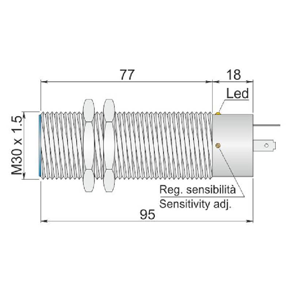 DPC M30 2 fils AC/DC P20mm non noyé NO/NF 20-250Vac/dc / Connect K-Lire la description