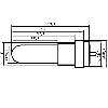 DPC HT D26/G1 PNP NO+NF P20mm non noyé 113mm PTFE 100°C / C2m PVC
