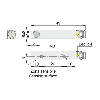 DPI Rect. NPN NF P2mm noyé 8x8x40mm 6-30Vdc / M08 3P