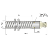 DPC M18 PNP NO+NF P5mm noyé lg95.2(62)mm Laiton 10-40Vdc / M12 4P