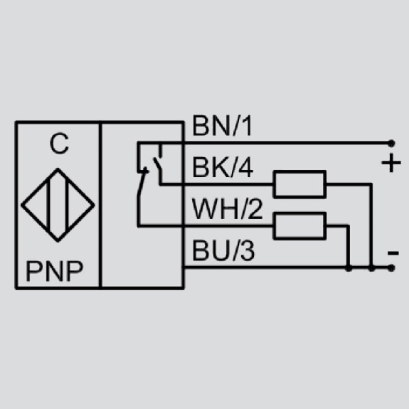 DPC Ex M32 PNP NO+NF P25mm non noyé 70(50)mm PPO / M12 4P-Lire la description