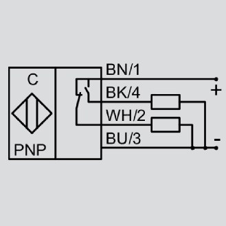 DPC Ex M32 PNP NO+NF P25mm non noyé 70(50)mm PPO / M12 4P-Lire la description