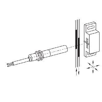 Int.de séc. magnétique M12 (sans act.) Reed NO, câble 1m-Lire la description