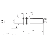 Int.de séc. magnétique M12 (sans act.) Reed NO, câble 1m