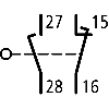 Interrupteur de position, Poussoir, Appareil de base, extensible, 1 F, 1 O, Borne à vis, jaune, Matière isolante, -25 - +70 °C