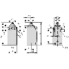 Interrupteur de position, Poussoir, Appareil de base, extensible, 1 F, 1 O, Borne à vis, jaune, Matière isolante, -25 - +70 °C