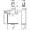 Int.de séc. Poussoir à galet étanche 1NF+1NO, câble 5m