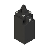Int.de position Poussoir à galet Ø12mm inox 1NO+1NF, 1xPG13.5