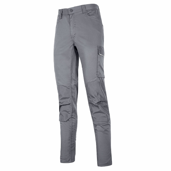 U-Power - Pantalon de travail gris clair Stretch et Slim MEEK U-Power - Pantalon de travail gris clair Stretch et Slim MEEK-Lire la description