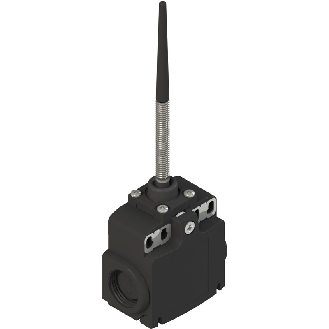 Int.de position Tige à ressort avec embout 1NO+1NF IP67, 2xM20-Lire la description