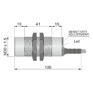 DPC M30 2 fils AC/DC NO P25mm non noyé Pot 20-250V Atex 22 / Câble 5m-Lire la description