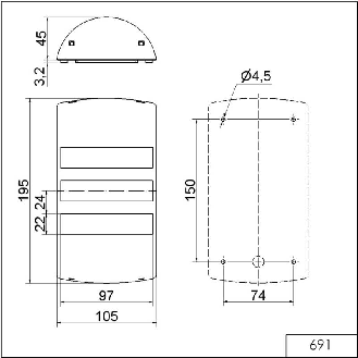 FlatSIGN BM 8 sons 80dB 24VAC/DC Vert;Orange;Rouge IP65-Lire la description