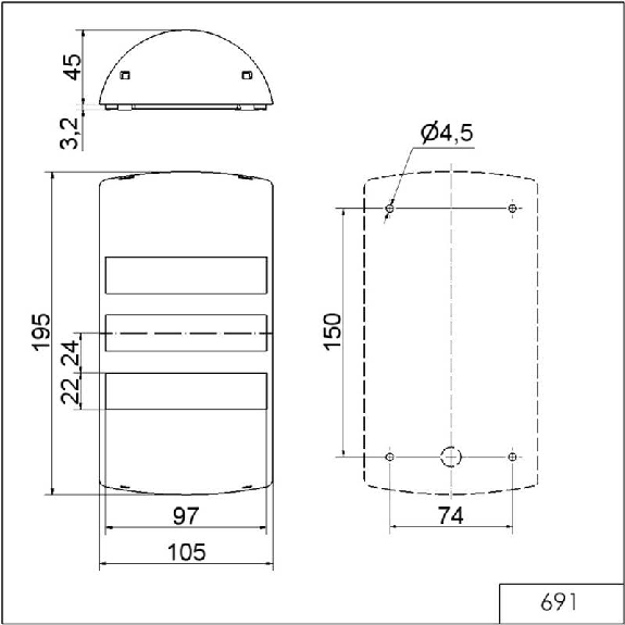 FlatSIGN BM 8 sons 80dB 24VAC/DC Vert;Orange;Rouge IP65-Lire la description