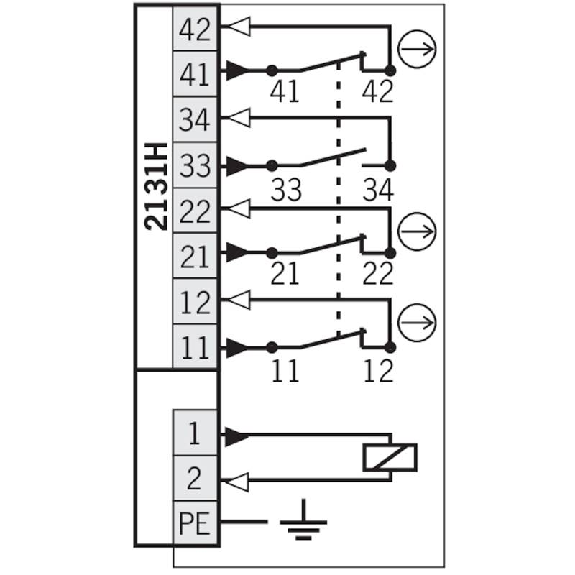 Int. de séc à interver. hors tension 24Vdc 3O+1F, 1xM20-Lire la description