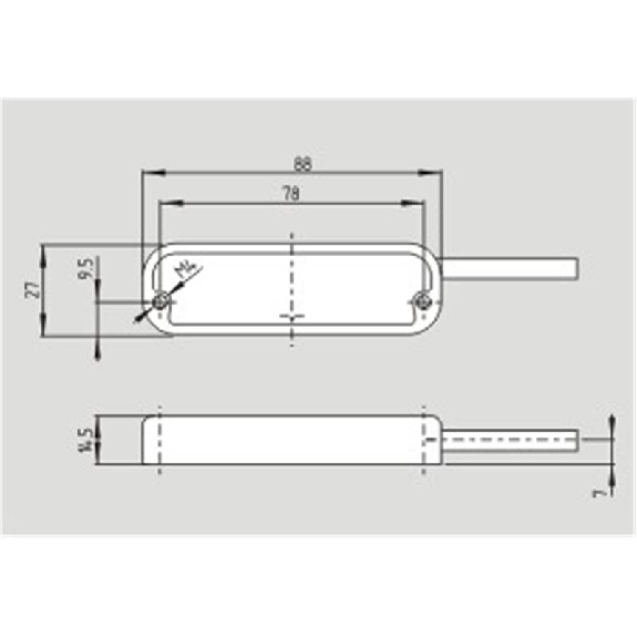 Interrupteur de sécurité magnétique codé avec LED, 1NO+2NF, Inox Interrupteur de sécurité magnétique codé avec LED, 1NO+2NF, Inox-Lire la description