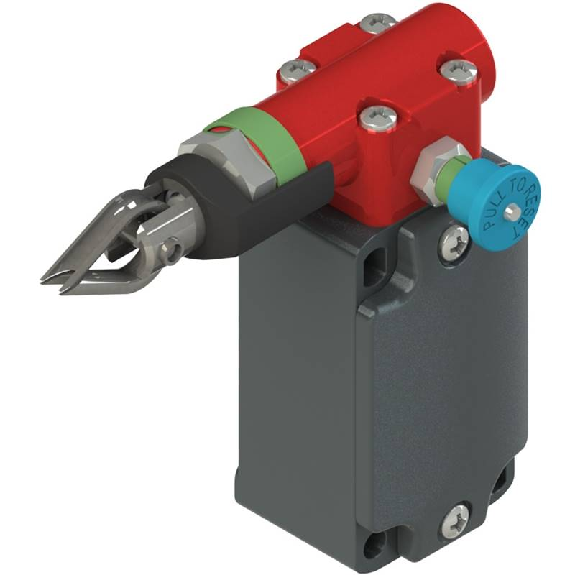 Interrupteur de sécurité à câble avec réarmement pour arrêts simples 1NO+1NF rupture lente, 1xM20 - FD 3383-M2K23-Lire la description