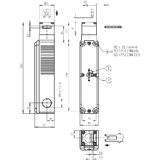 Interrupteur de sécurité 110Vac 1O+1F-Lire la description