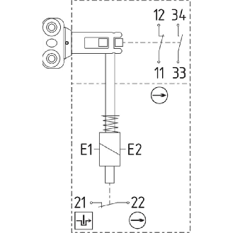Int. de séc. derverrouillage sous tension 24Vdc 1NO+2NF (01/11)-Lire la description