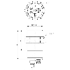 Int.de séc. magn. Ex M30 Reed P10mm 1NF+1NO, câble 10m