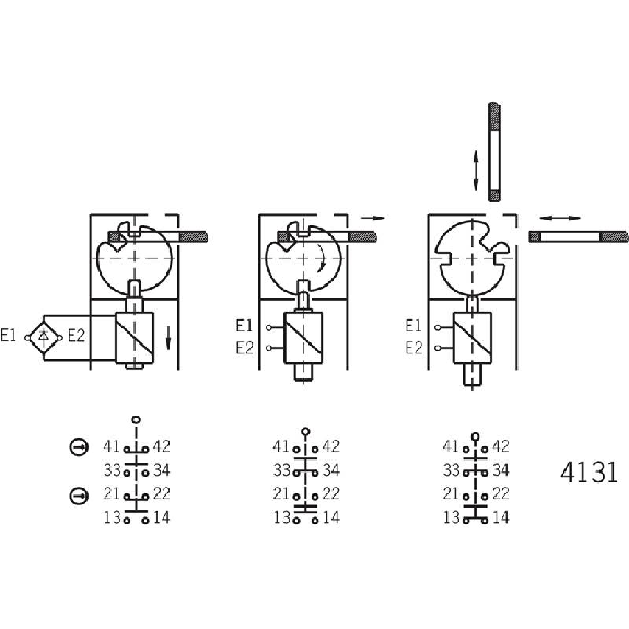 Int.de séc. Verr. 24Vac/dc/Déverr. mécanique, 2O+2F, 3xM20 Int.de séc. Verr. 24Vac/dc/Déverr. mécanique, 2O+2F, 3xM20-Lire la description