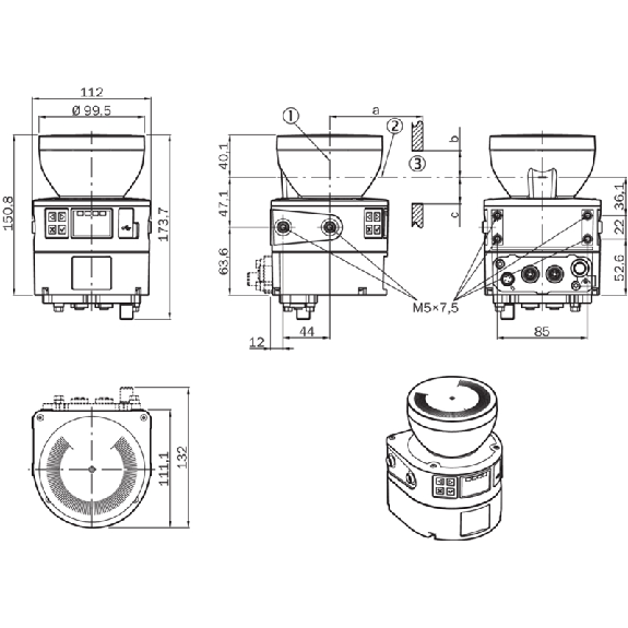 Scrutateur microScan3 Core EFI-pro P=4m, Angle 275°, 128 champs Scrutateur microScan3 Core EFI-pro P=4m, Angle 275°, 128 champs-Lire la description
