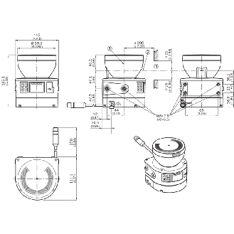 Scrutateur microScan3 Core I/O AIDA, P=9m, Angle 275°, 4 champs-Lire la description