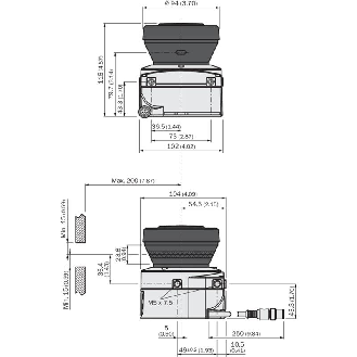 Scrutateur S300 Mini Standard, P=1m, Angle 270°, 3 champs-Lire la description