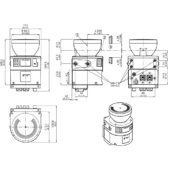 Scrutateur microScan3 Core PROFINET P=4m, Angle 275°, 8 champs Scrutateur microScan3 Core PROFINET P=4m, Angle 275°, 8 champs-Lire la description