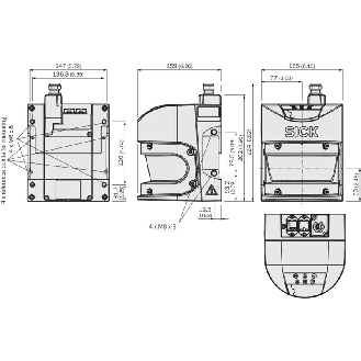 Scrutateur S3000 PROFINET IO Advanced, P=7m, Angle 190°, 8 champs-Lire la description