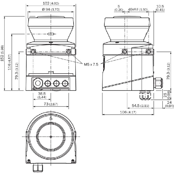 Scrutateur S300 Expert, P=2m, Angle 270°, 48 champs Scrutateur S300 Expert, P=2m, Angle 270°, 48 champs-Lire la description