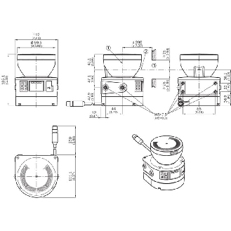 Scrutateur microScan3 Core I/O, P=4m, Angle 275°, 8 champs-Lire la description