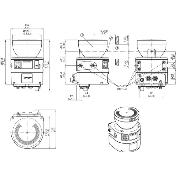 Scrutateur microScan3 Core Safe EFI-pro P=9m, Angle 275°, 8 champs Scrutateur microScan3 Core Safe EFI-pro P=9m, Angle 275°, 8 champs-Lire la description